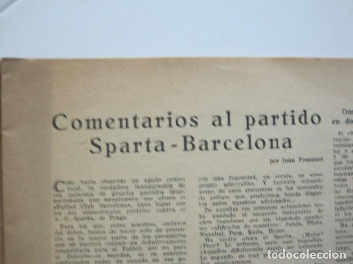 Coleccionismo deportivo: SPORTS-Nº 13-AÑO 1924-BOXEO-SPARTA VS FC BARCELONA VS MAGYAR TORNA KLUB--VER FOTOS-(V-22.468) - Foto 8 - 236032330