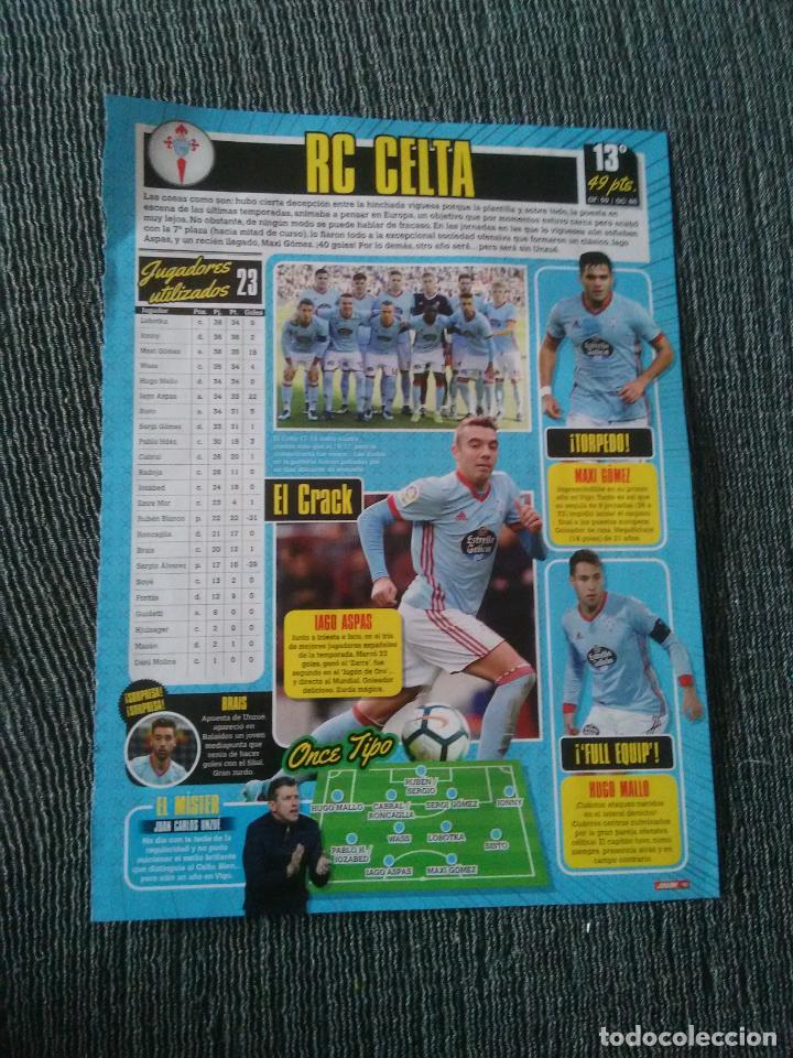 Collectionnisme sportif: IAGO ASPAS MAXI GOMEZ HUGO MALLO CELTA VIGO PACHECO MUNIR IBAI ALAVES REPORTAJE 2 P&Aacute;G REVISTA JUG&Oacute;N