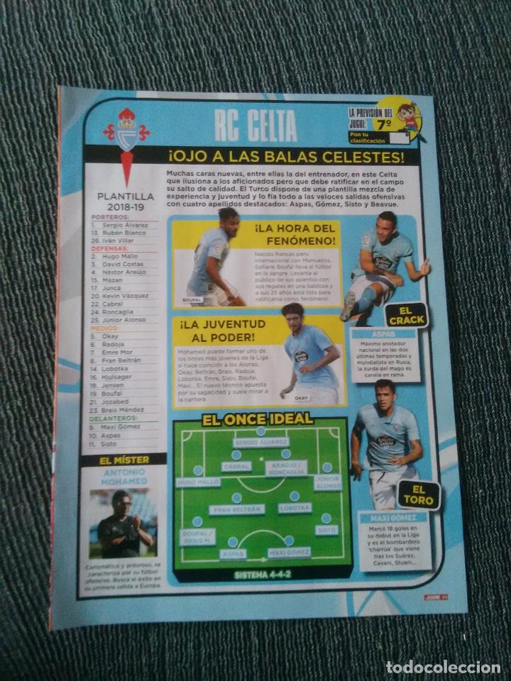 Sports collectibles: IAGO ASPAS MAXI G&Oacute;MEZ BOUFAL OKAY CELTA VIGO DMITROVIC ESCALANTE EIBAR REPORTAJE 2 P&Aacute;G REVISTA JUG&Oacute;N