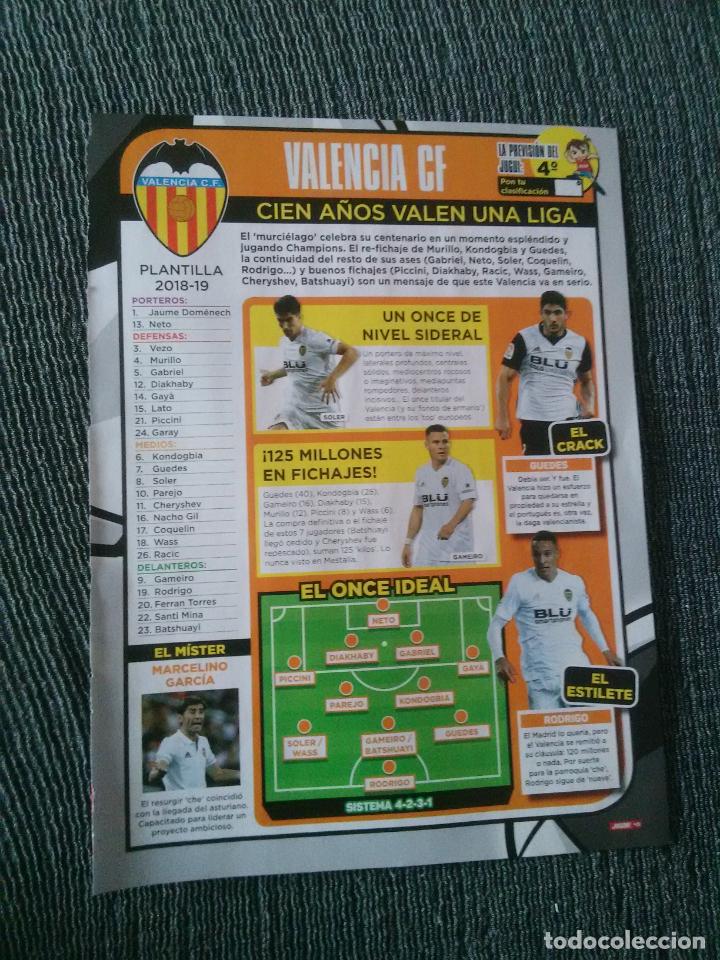 Sports collectibles: GUEDES SOLER GAMEIRO RODRIGO VALENCIA VILLA OSCAR PLANO VALLADOLID REPORTAJE 2 P&Aacute;G REVISTA JUG&Oacute;N