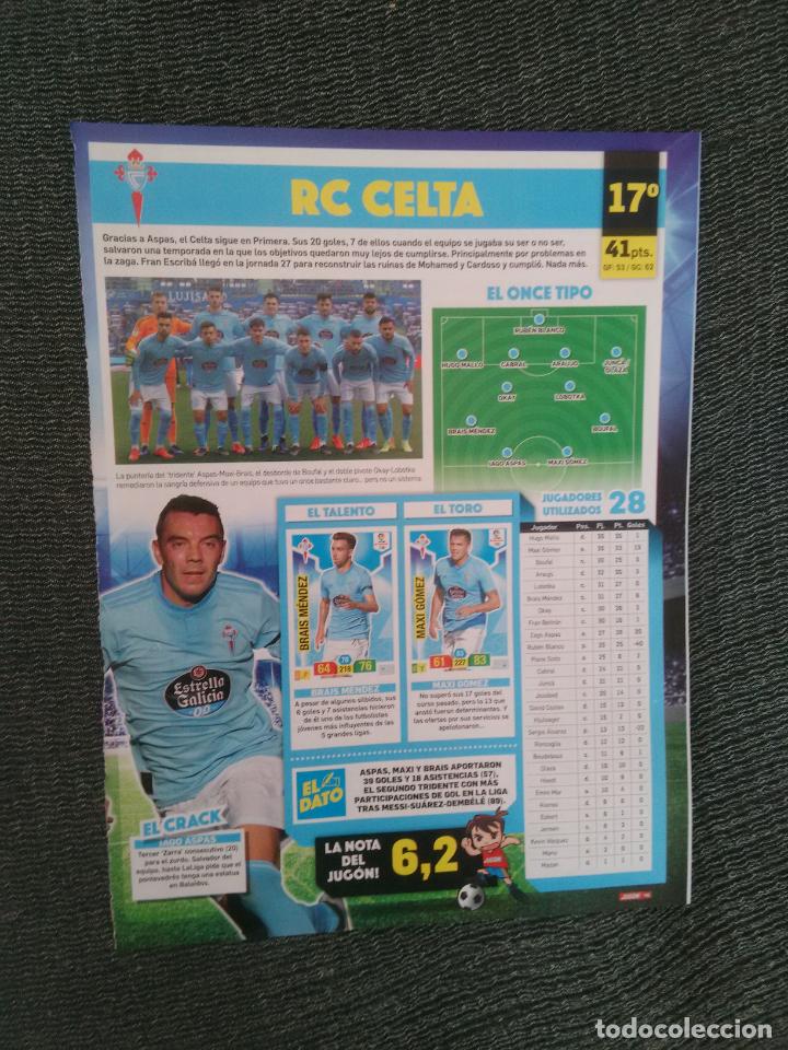 Collectionnisme sportif: IAGO ASPAS BRAIS MENDEZ MAXI GOMEZ CELTA STUANI BORJA PORTU GIRONA REPORTAJE 2 P&Aacute;G REVISTA JUG&Oacute;N