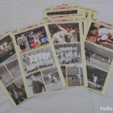 Coleccionismo deportivo: DIARIO ABC COLECCIÓN 21 LÁMINAS CON 63 FOTOS DE LA HISTORIA DEL REAL MADRID. (1999). Lote 242851170
