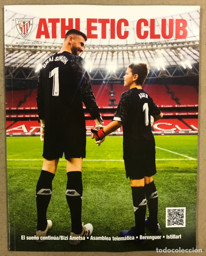 Collezionismo sportivo: ATHLETIC CLUB N&deg; 67 (2020). REVISTA OFICIAL DEL ATHLETIC BILBAO. ALEX BERENGUER