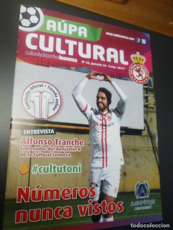 Collezionismo sportivo: PROGRAMA PARTIDO CULTURAL LEONESA-BURGOS CF-2016-17-REINO DE LEON