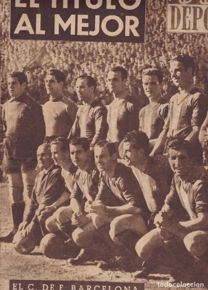 Coleccionismo deportivo: El C. de F. Barcelona campe&oacute;n LIga 1948 - 1949 El Titulo al mejor vida deportiva n&ordm; 189