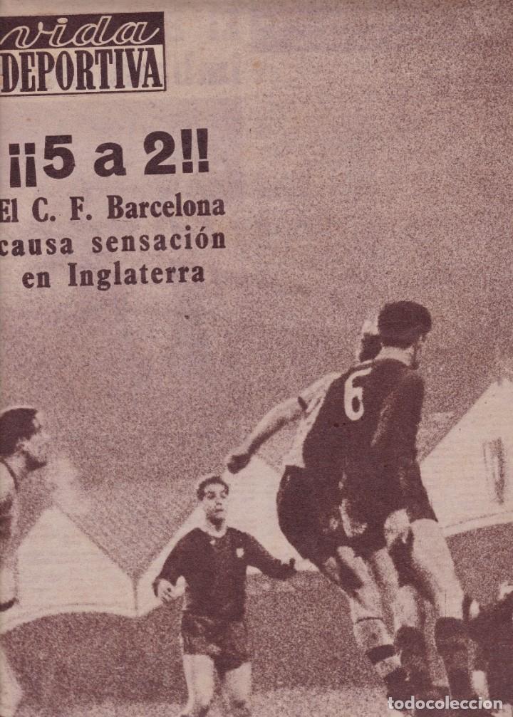 Coleccionismo deportivo: Vida Deportiva n&ordm; especial Partido Wolverhampton - Barcelona 1960