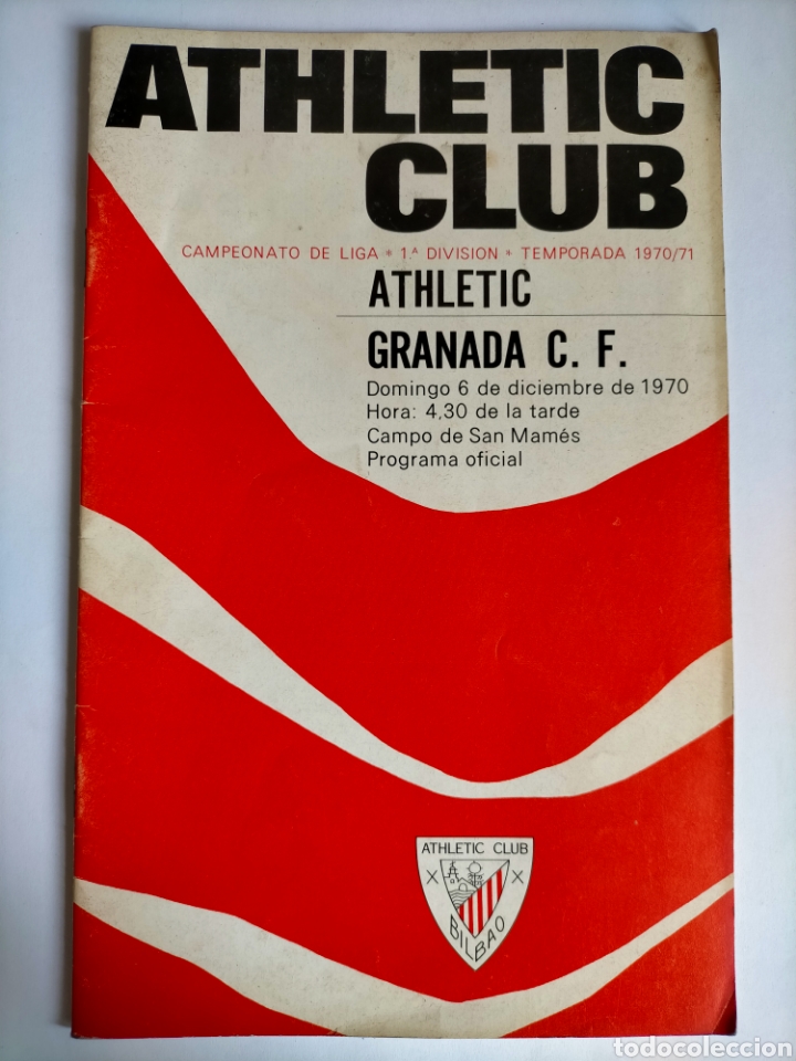 Coleccionismo deportivo: Programa Athletic club - Espa&ntilde;ol / Temporada 1970 - 1971 (20 p&aacute;ginas)