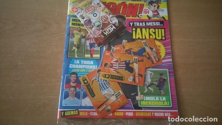 Coleccionismo deportivo: Revista JUGON 164 CARDS LIMITADAS SUAREZ PJANIC SILVA PRECINTADA