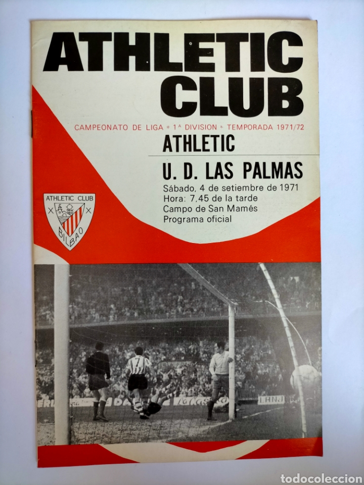 Collezionismo sportivo: Programa Athletic - U. D. Las Palmas Temporada 1971 - 1972