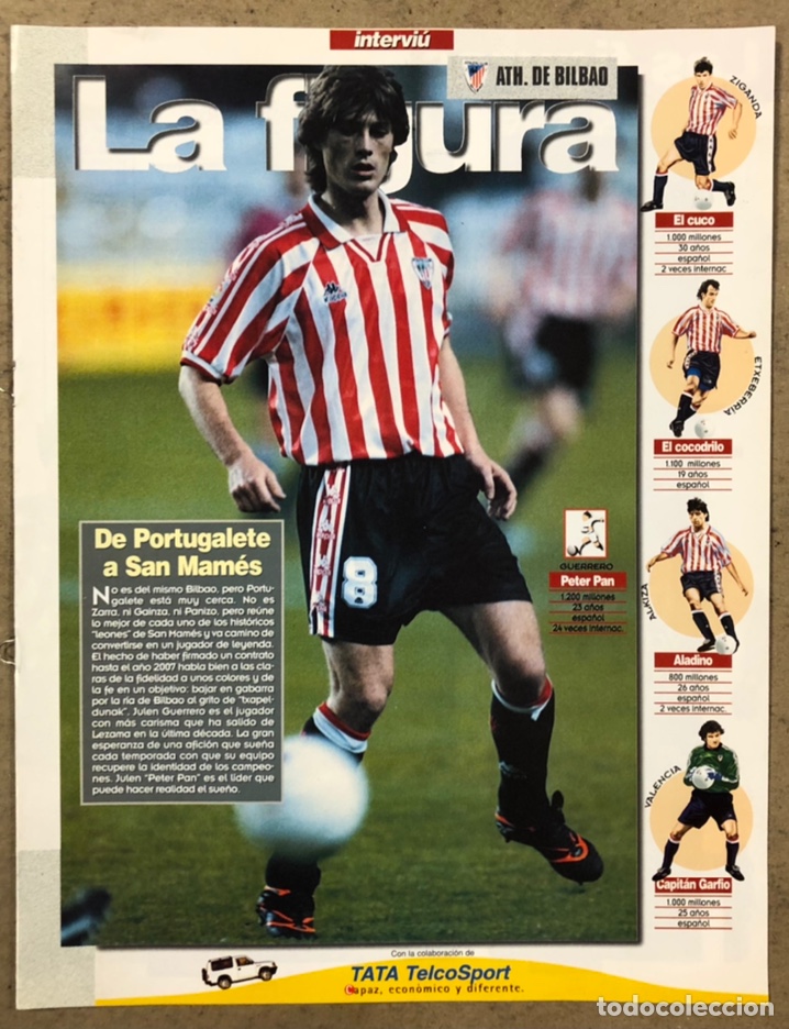 Collectionnisme sportif: ATHLETIC CLUB DE BILBAO (TEMPORADA 97/98). FASC&Iacute;CULO DE LA REVISTA INTERVIU.