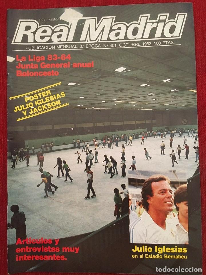 Coleccionismo deportivo: REVISTA REAL MADRID # 401 UEFA 1983 1984 SPARTA PRAHA V SANTIAGO BERNABEU HAMBURGO JULIO IGLESIAS