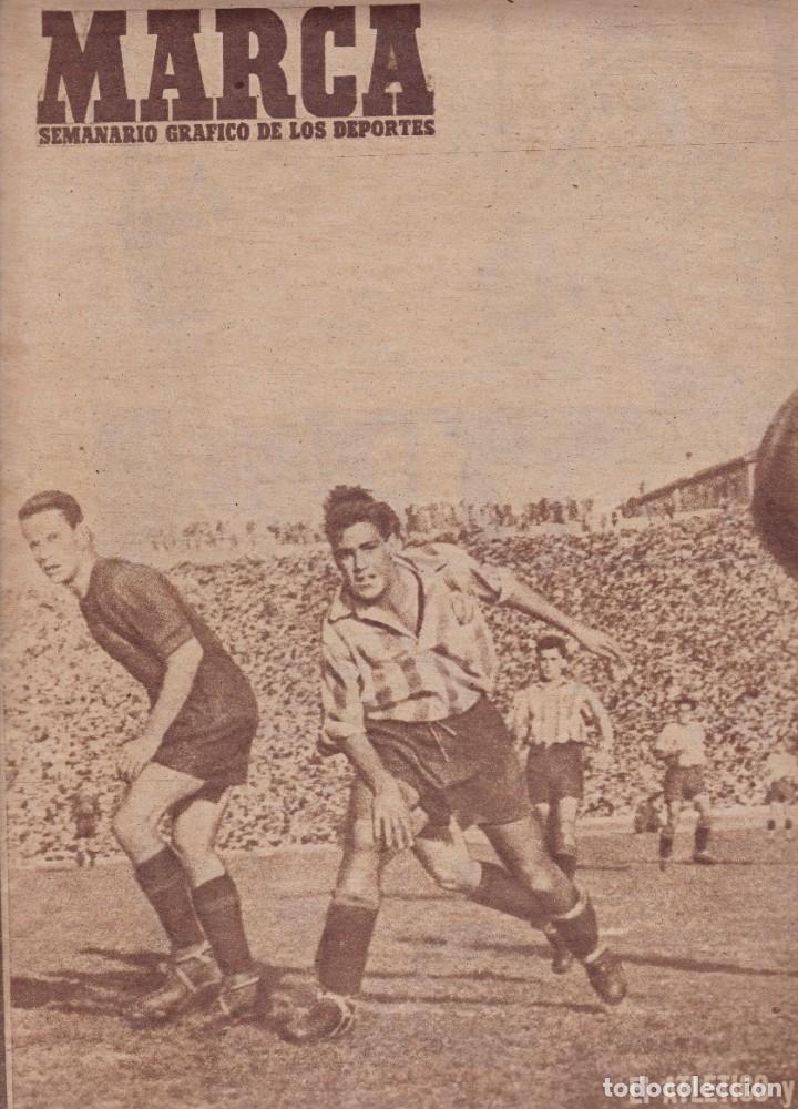 Coleccionismo deportivo: Marca n&ordm; 273 Madrid 1948 El Atletico y el Barcelona empatan en el Metropolitano Valladolid