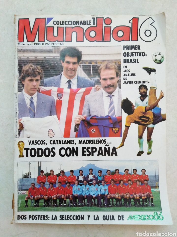 Coleccionismo deportivo: Lote de 6 Coleccionables mundia16 ( 28 mayo 1986 )
