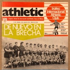 Coleccionismo deportivo: ATHLETIC CLUB BILBAO N° 66 (1976). REVISTA OFICIAL. POSTER DE ETURA, GOICOECHEA, KOLDO AGUIRRE. Lote 263739480