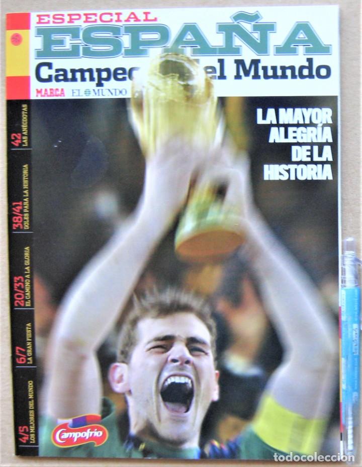 Collezionismo sportivo: REVISTA ESPECIAL MARCA ESPA&Ntilde;A CAMPEON MUNDO FUTBOL JULIO 2010 TODA INFORMACION MAGAZINE REV381-R