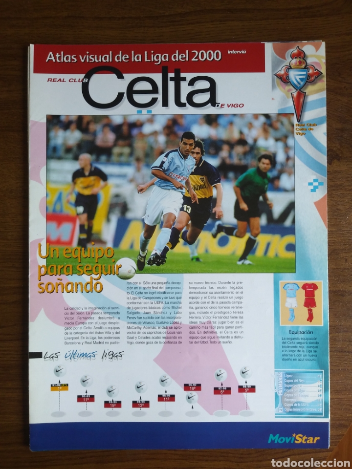 Sports collectibles: Atlas visual de la Liga del 2000 cap&iacute;tulo del Celta de Vigo