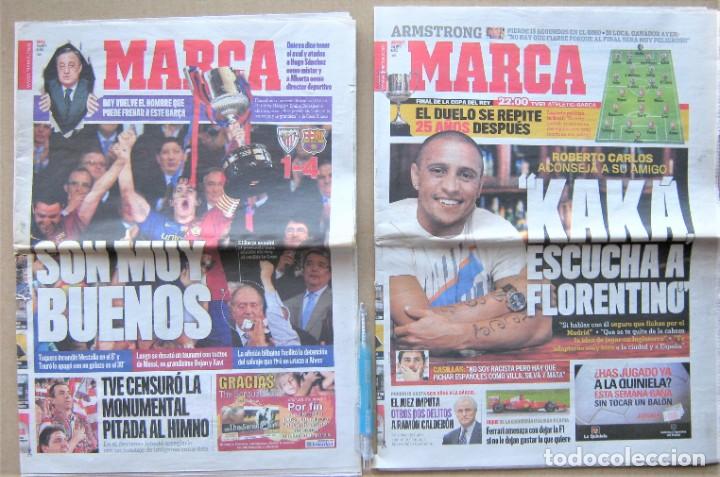 Sports collectibles: 2 PERIODICOS MARCA FC BARCELONA CAMPEON COPA REY Vs ATHLETIC CLUB BILBAO 13 Y 14 / 5 / 09 LOT09