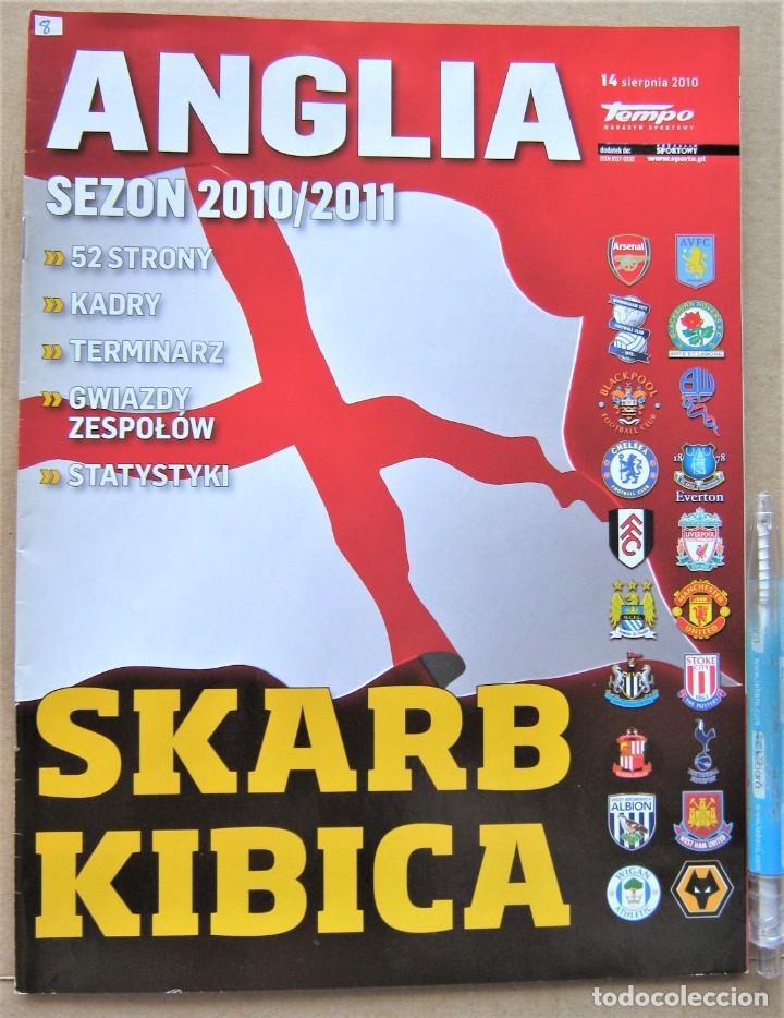 Collezionismo sportivo: REVISTA MAGAZINE SKARB KIBICA POLSKA EXTRA LIGA ENGLAND PREMIER LEAGUE 2010-11 EN POLACO REV08