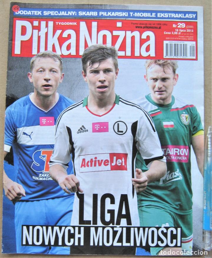 Coleccionismo deportivo: REVISTA CZASOPISMO PILKA NOZNA EXTRA LIGA POLONIA SEZON 2013-14 EQUIPOS LIGA POLSKA I &ndash; II REV407-R