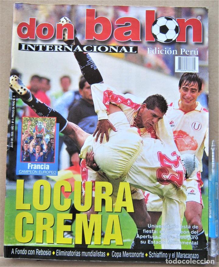 Collezionismo sportivo: REVISTA DON BALON PERU JULIO 2000 EXTRA FRANCIA CAMPEON EUROCUP FRANCE + &ldquo;U&rdquo; LIMA CAMPEON REV90