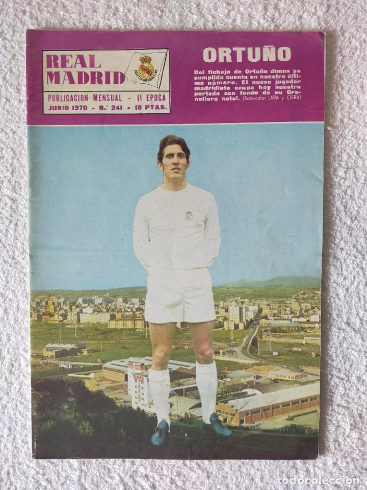 Collezionismo sportivo: REVISTA REAL MADRID - II EPOCA / N&ordm; 241 / JUNIO 1970 - INCLUYE POSTER AMANCIO