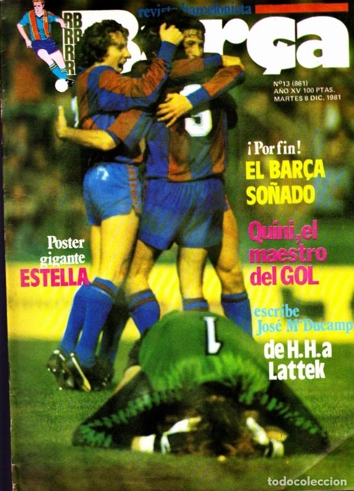 Sammelleidenschaft Sport: REVISTA FUTBOL BAR&Ccedil;A N&ordm; 13 CON POSTER