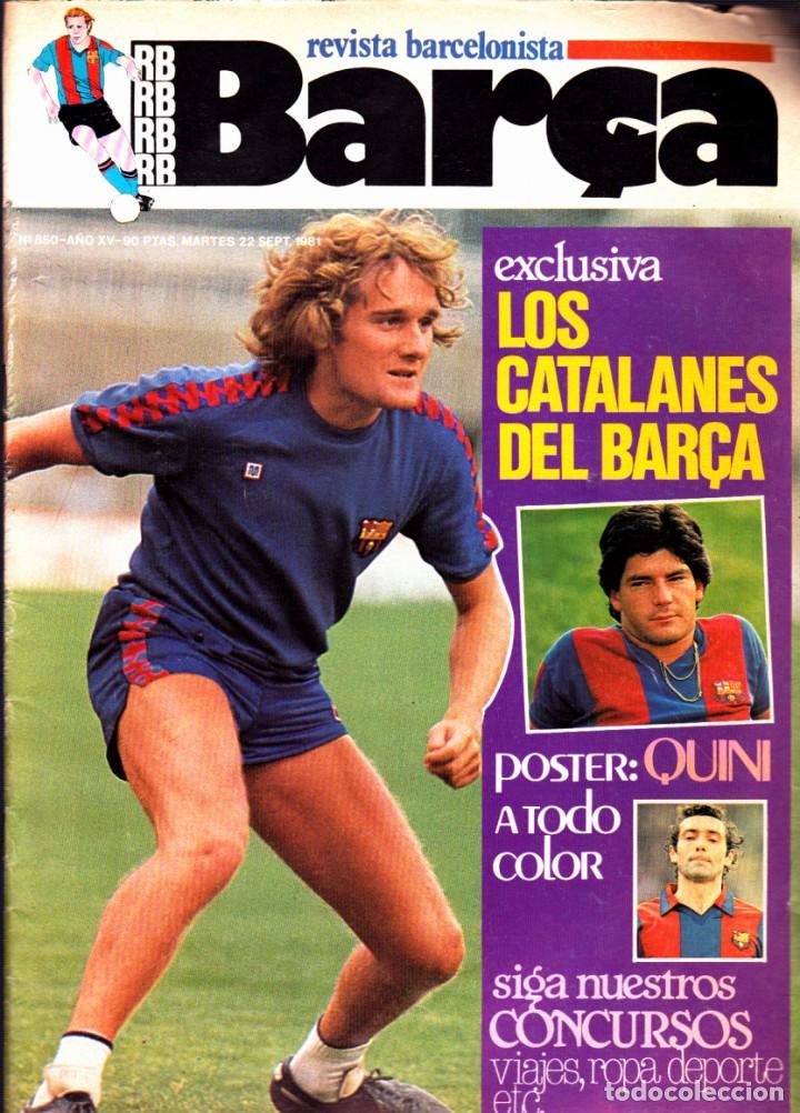 Sammelleidenschaft Sport: REVISTA FUTBOL BAR&Ccedil;A CON POSTER