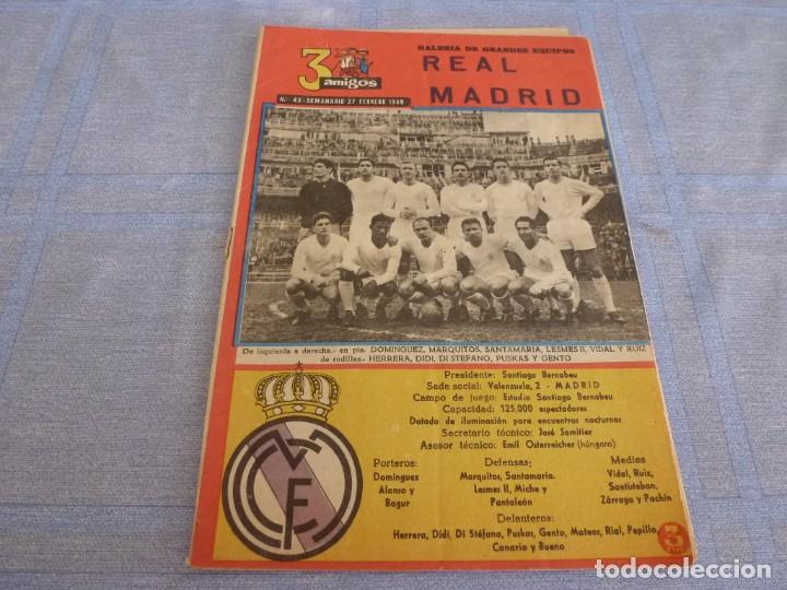 Coleccionismo deportivo: SEMANARIO 3 AMIGOS(27-2-60) GALERIA GRANDES EQUIPOS : HOY EL REAL MADRID