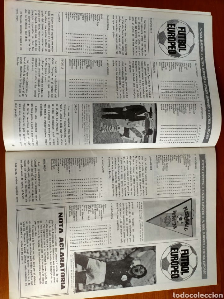 Coleccionismo deportivo: N° 10 Revista ATHLETIC 1973. Incluye Póster - Foto 5 - 272421328