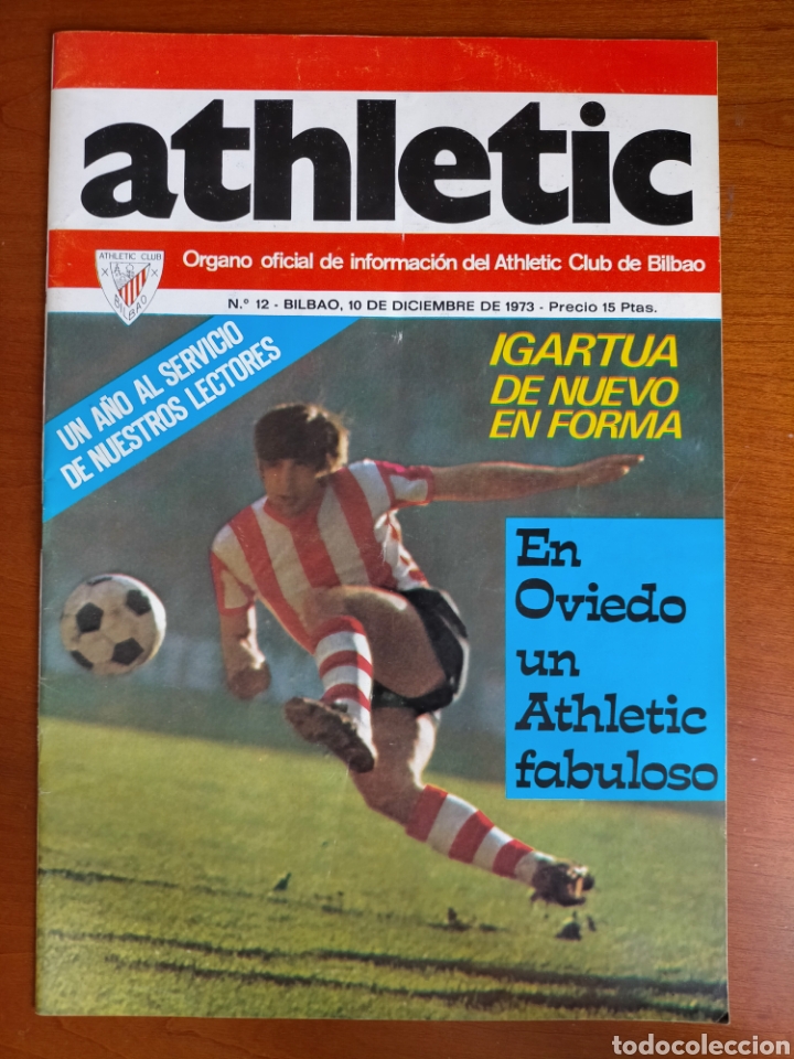 N° 12 REVISTA ATHLETIC 1973. INCLUYE PÓSTER (Coleccionismo Deportivo - Revistas y Periódicos - otros Fútbol)