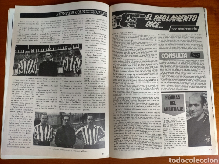 Coleccionismo deportivo: N° 15 Revista ATHLETIC Iribar 1974. Incluye Póster de Pavic - Foto 4 - 272422763