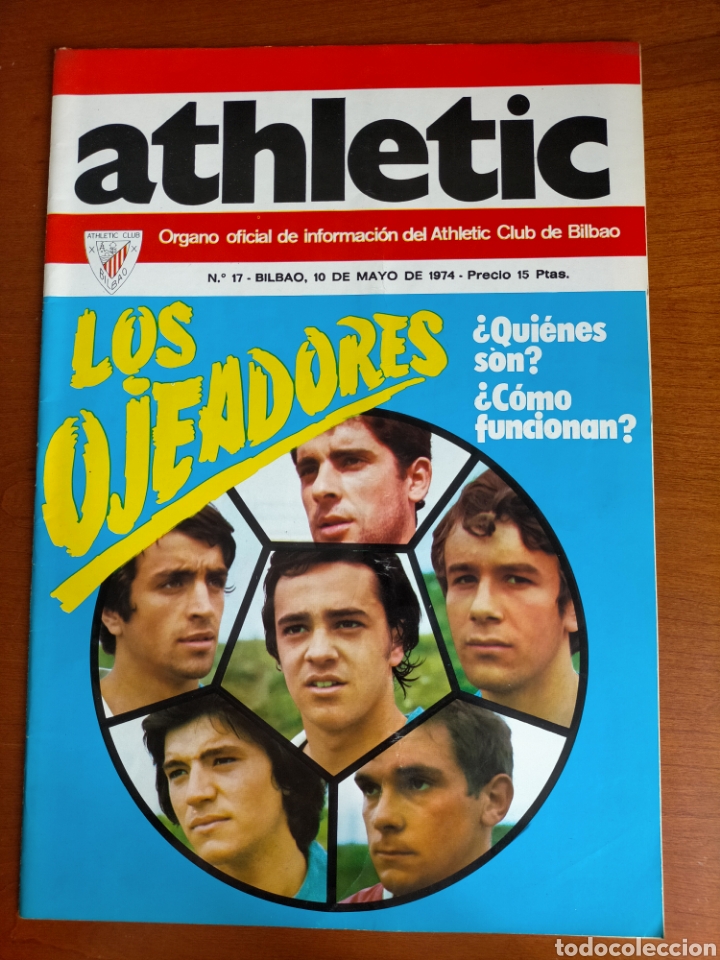 N° 17 REVISTA ATHLETIC 1974. INCLUYE PÓSTER DE MARRO (Coleccionismo Deportivo - Revistas y Periódicos - otros Fútbol)