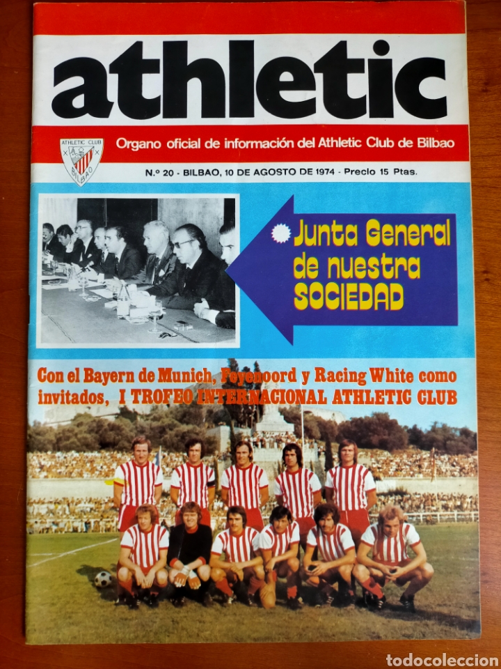 Collectionnisme sportif: N&deg; 20 Revista ATHLETIC 1974. Incluye P&oacute;ster