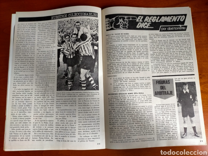 Coleccionismo deportivo: N° 25 Revista ATHLETIC de 1975. Incluye Póster de Zaldua - Foto 4 - 272903158