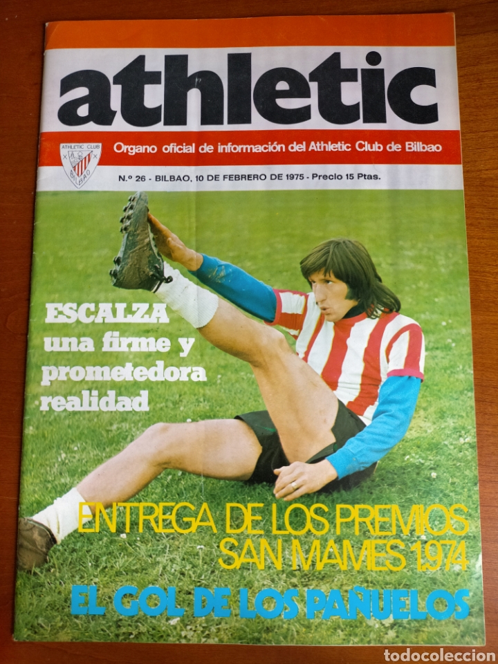 Collectionnisme sportif: N&deg; 26 de la Revista ATHLETIC de 1975. Incluye P&oacute;ster de N&uacute;&ntilde;ez