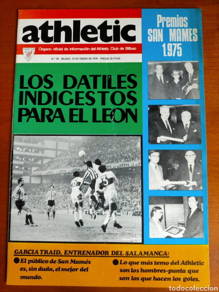 Sammelleidenschaft Sport: N&deg; 38 de la Revista ATHLETIC de 1976. Incluye P&oacute;ster. Athletic Club de Bilbao
