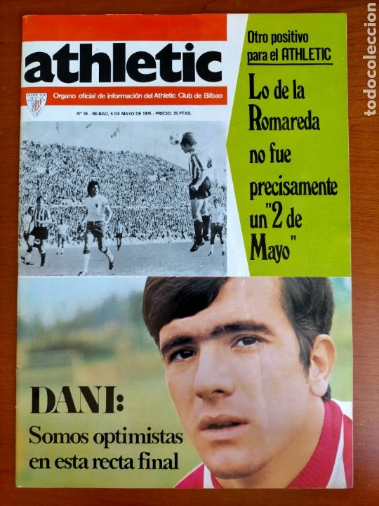 Sammelleidenschaft Sport: N&deg; 54 de la Revista ATHLETIC de 1976. Incluye P&oacute;ster. Athletic Club de Bilbao