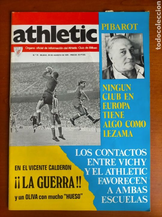Sammelleidenschaft Sport: N&deg; 70 de la Revista ATHLETIC de 1976. Incluye P&oacute;ster. Athletic Club de Bilbao