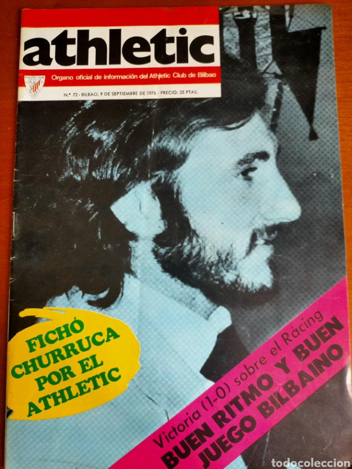 Sammelleidenschaft Sport: N&deg; 72 de la Revista ATHLETIC de 1976. Incluye P&oacute;ster. Athletic Club de Bilbao