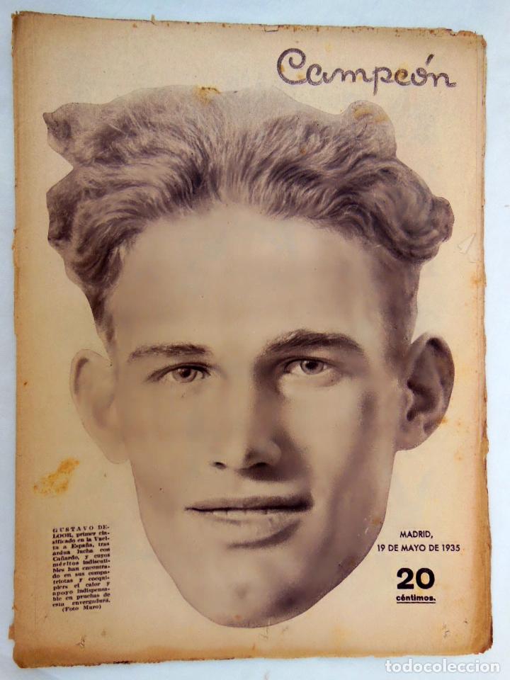 Coleccionismo deportivo: CAMPE&Oacute;N. Revista de Deportes. A&ntilde;o IV, 19 Mayo 1935, N&uacute;m 128