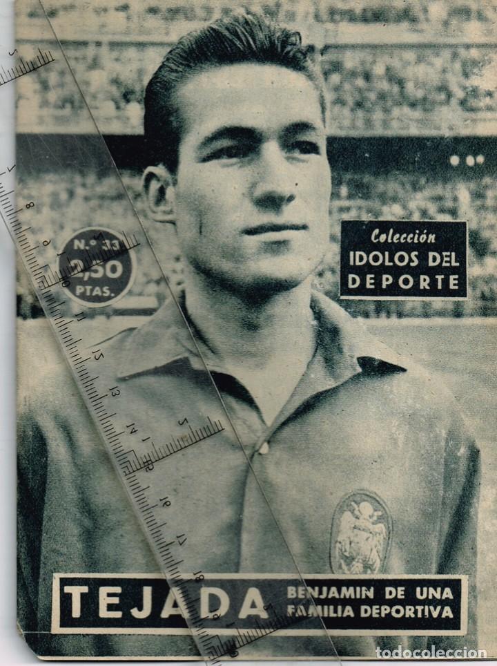Collezionismo sportivo: 1958/59 4 GRANDES FUTBOLISTAS: TEJADA, BADENES, ISIDRO, PEPILLO Colecci&oacute;n &Iacute;dolos del Deporte