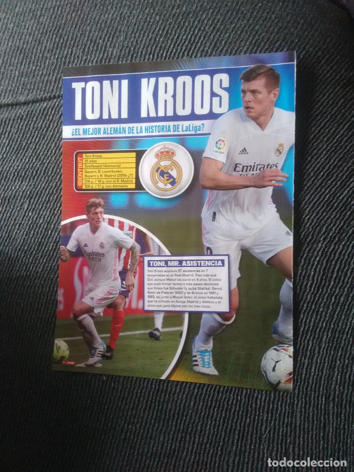 Coleccionismo deportivo: TONI KROOS REAL MADRID TIPO POSTER 1 P&Aacute;G REPORTAJE REVISTA JUGON + LEO MESSI KUN AGUERO BARCELONA