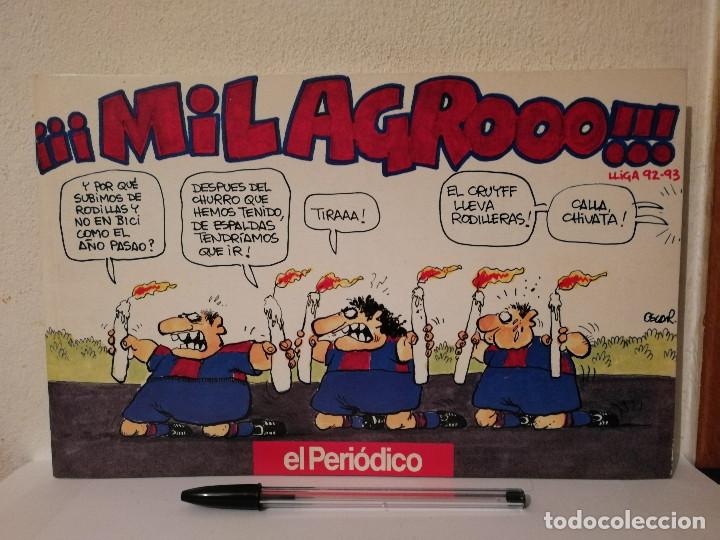 Coleccionismo deportivo: MILAGRO LIGA 92-93 - BAR&Ccedil;A - F&Uacute;TBOL CLUB BARCELONA CF OSCAR NEBREDA - EL PERIODICO