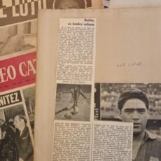 Coleccionismo deportivo: JULIO CÉSAR BENÍTEZ - IMPRESIONANTE LOTE RECORTES DE PRENSA POR A MUERTE DEL JUGADOR DEL BARÇA 1968. Lote 283817073