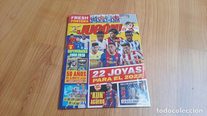 Coleccionismo deportivo: Revista Jug&oacute;n n&ordm; 173 -- Posters de Modric, Koke, Ilaix Moriba -- Messi -- 50 a&ntilde;os &aacute;lbum de la Liga