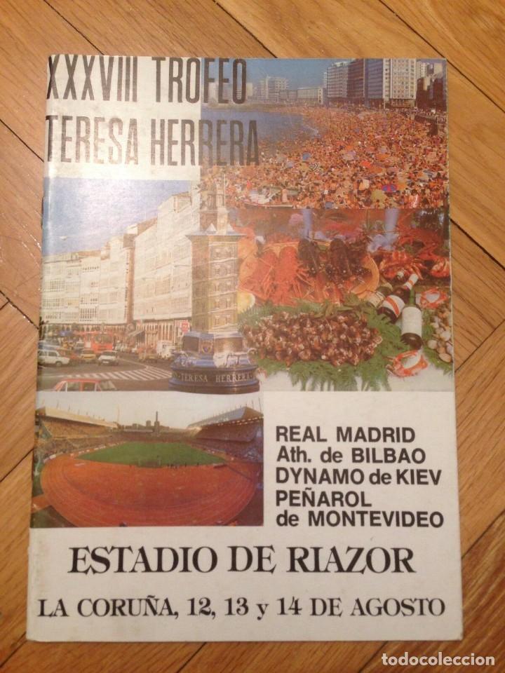 Sammelleidenschaft Sport: PROGRAMA OFICIAL XXXVIII Teresa Herrera Dinamo Kyiv Real Madrid Athletic Pe&ntilde;arol 1983