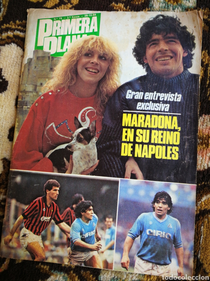 Coleccionismo deportivo: REVISTA PRIMERA PLANA- ENTREVISTA EXCLUSIVA DIEGO ARMANDO MARADONA, N&deg;79,1984. DIF&Iacute;CIL!