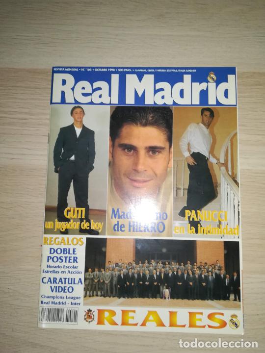 Sports collectibles: Revista Real Madrid - n&ordm; 105 - octubre 1998