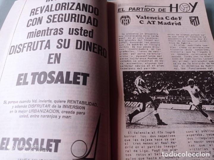 Coleccionismo deportivo: Liga 1974 75 VALENCIA - ATLÉTICO DE MADRID Programa oficial - Foto 2 - 290795578