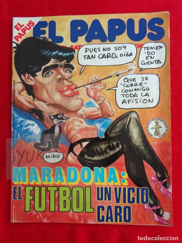 Coleccionismo deportivo: REVISTA PAPUS - CURIOSA PORTADA DE MARADONA Y EL ALTO PRECIO DE SU FICHAJE - 1980